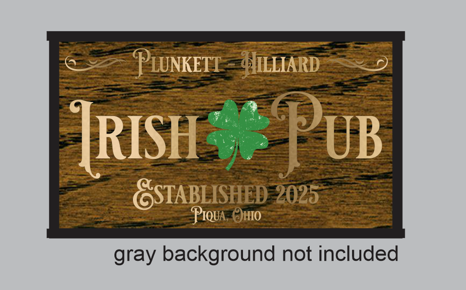 Custom Laser Cut and UV Printed Sign for Jeffrey Pedro