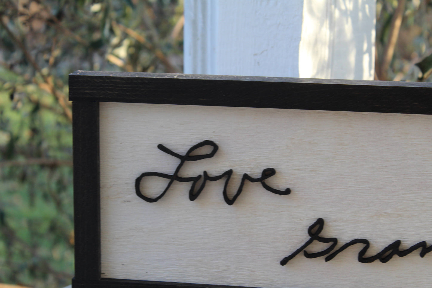 Your Hand Writing, Actual Handwriting, In Memory Of, Personalized Ornament, Actual Sketch, 3D Cut Out, Sign in Frame, FootstepsinthePast