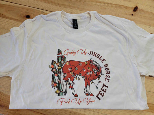 Giddy Up Jingle Horse Shirt