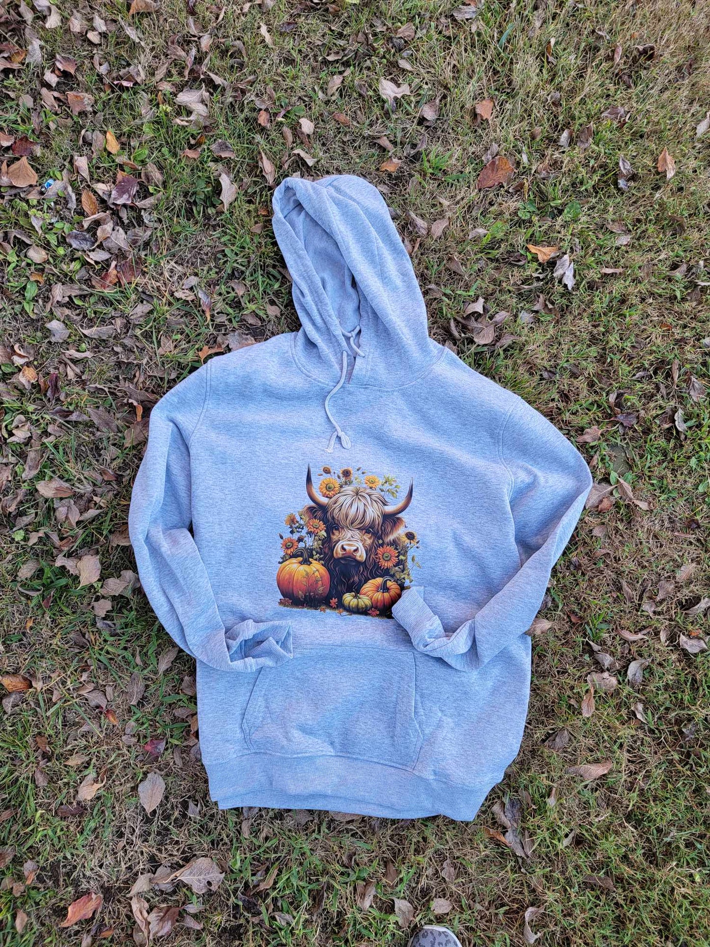 Highland Cow Pumpkin Hoodie