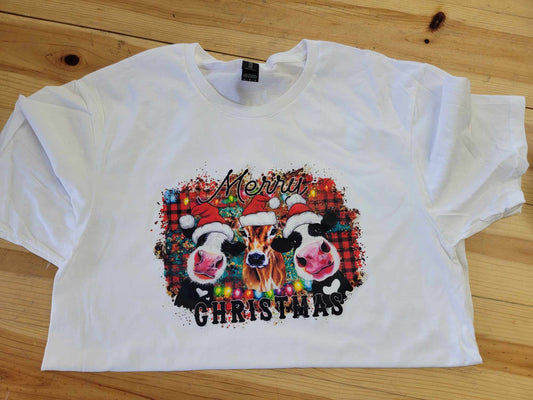 Merry Christmas Santa Cow Shirt