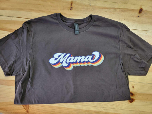 Mama Retro Font Shirt