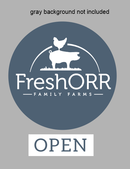 2 Custom Laser Cut Signs for Fresh ORR Farms