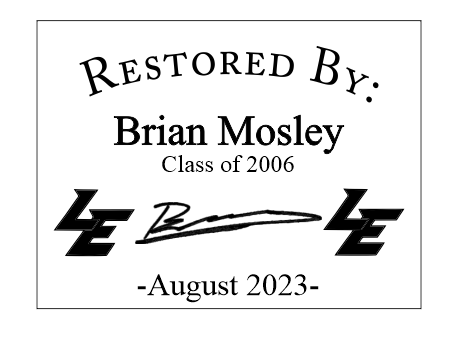 Custom engraving for Brain Mosley