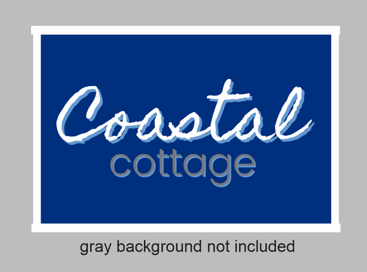 Custom Laser Cut Sign for Coastal Cottage
