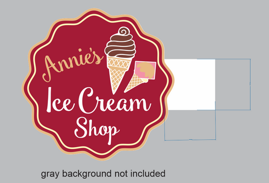 Custom PVC UV Printed Sign for Annies Ice Cream