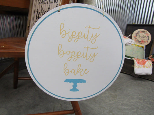 Your Actual Logo Cake Baker Decorator Magic Round Small Business Hanging Sign Business Custom Circle Personalized Color Wood Print