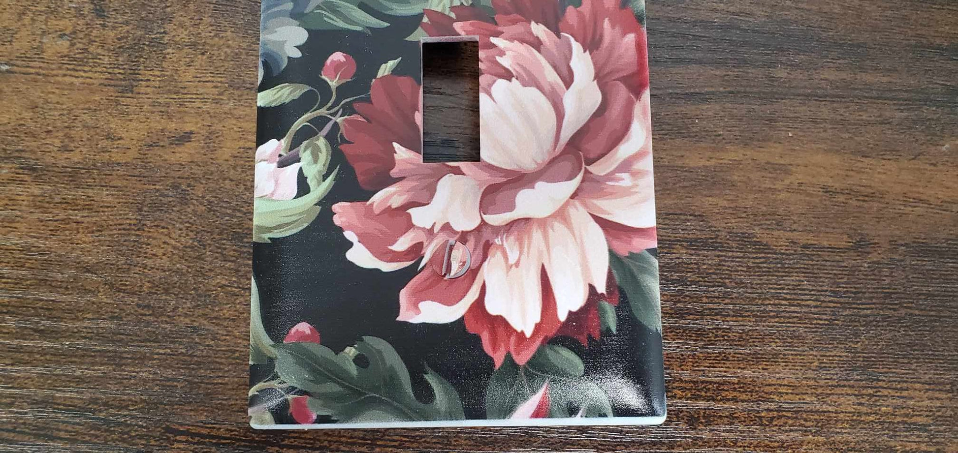 Victorian Vintage Floral Flowers Spring Printed in Color Light Switch Cover Plate Durable Baby Room Kids Room Decorative Decor