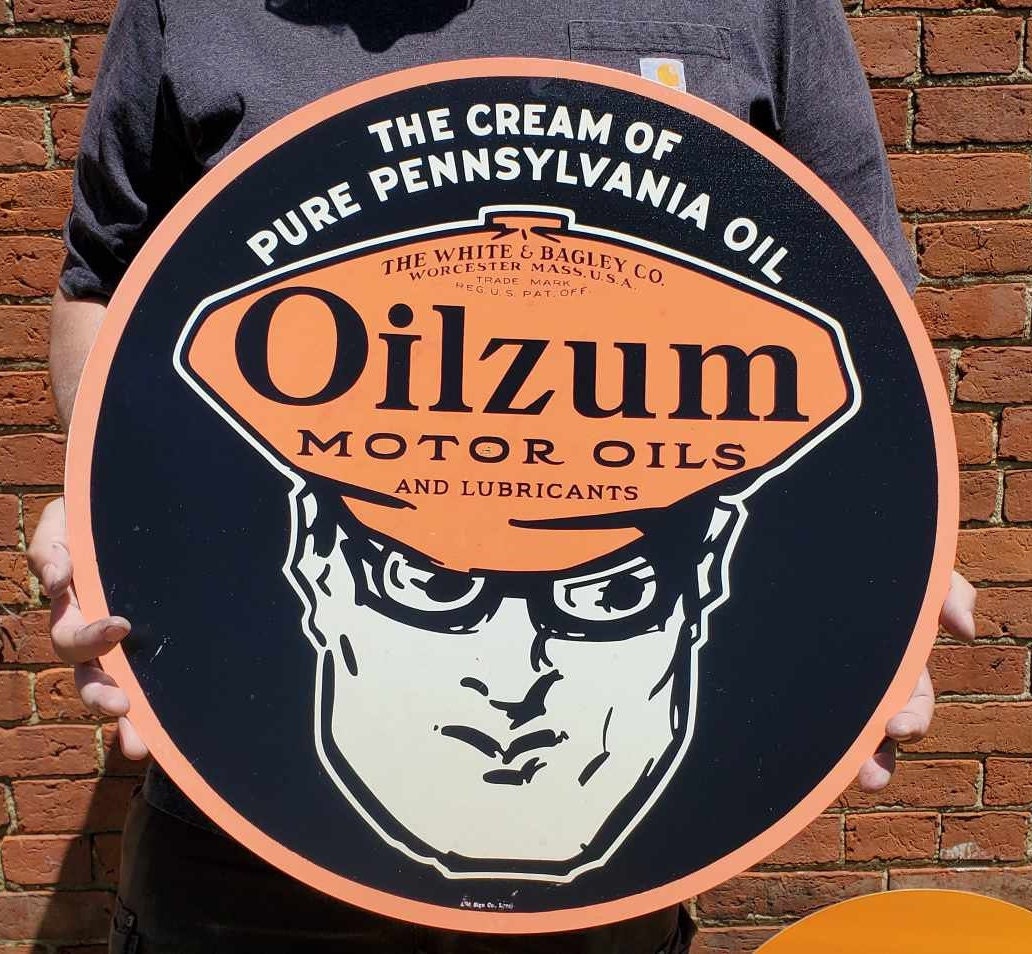 Oilzum oil Gas Station Metal sign Recreated Reproduction Man Cave Garage For Him Giftable Aluminum Memorabilia Classic Petrolina Petroleum