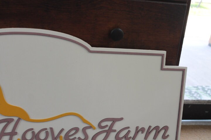 Farm Homestead Commerical Signage Horse Barn Handmade Sign Business Signage Contour 3D Custom Indoor Outdoor Small Business Laser Cut Wood