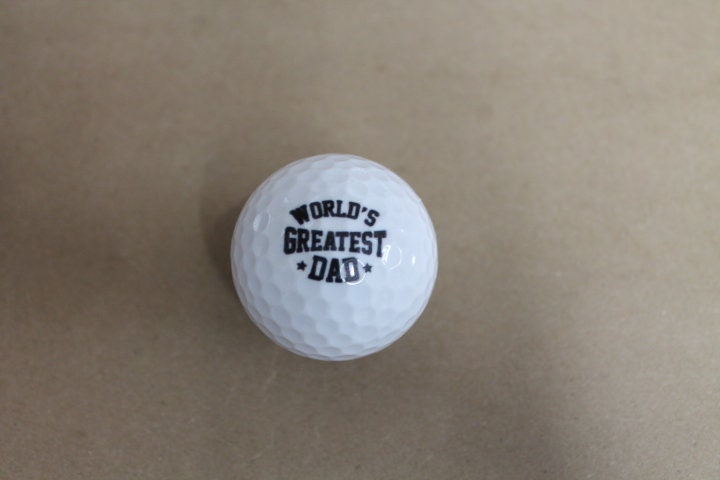 Worlds Greatest Dad Fathers Day Gift Set Wholesale bulk Custom Golf Balls Golfer Sport Printed Set Bulk Club Clubhouse