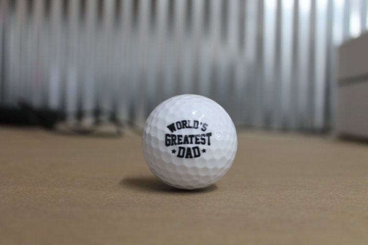 Worlds Greatest Dad Fathers Day Gift Set Wholesale bulk Custom Golf Balls Golfer Sport Printed Set Bulk Club Clubhouse