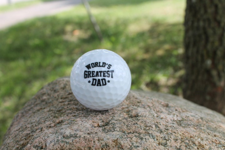 Worlds Greatest Dad Fathers Day Gift Set Wholesale bulk Custom Golf Balls Golfer Sport Printed Set Bulk Club Clubhouse