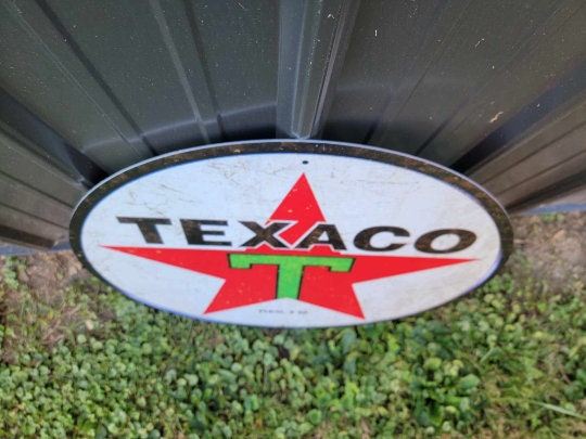 Texaco Gasoline Oil Gas Station Reproduction Garage Sign For Him Giftable Aluminum Sign Printed Memorabilia Classic Petrolina Petroleum