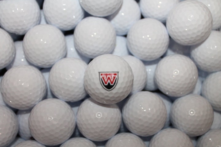 Westfall Mustangs Local School Logo Gift Set Wholesale bulk Custom Golf Balls Golfer Sport Printed Set Bulk Club Clubhouse