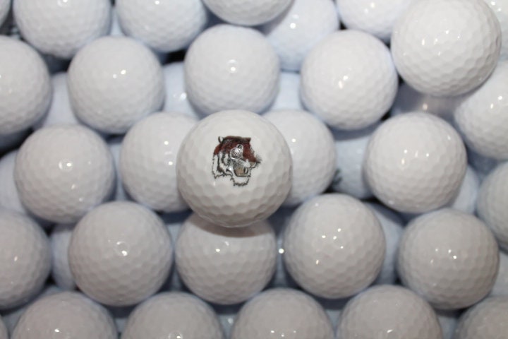 Tigers School Logo Local Circleville Ohio Set Wholesale bulk Custom Golf Balls Golfer Sport Logo Printed Set Bulk Club Clubhouse