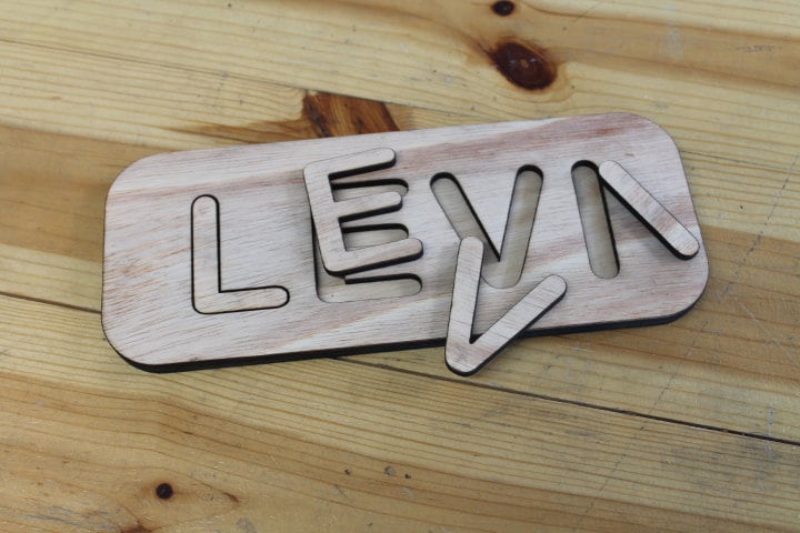 Personalized Kids Baby Name Wooden Puzzle Your Name Customizable No Limit Giftable Shower Birthday Gift