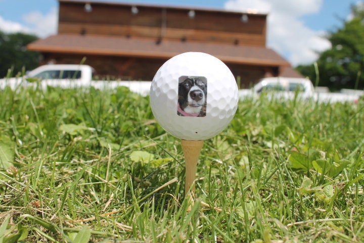 Your Image Logo Golf Ball Set Picture Print Dog Pet Family Giftable Printed Golf Ball Fathers day gift Bulk Whole Sale