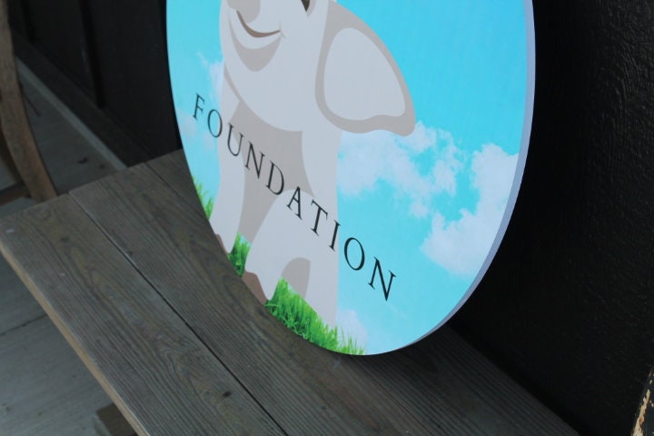 Custom Foundation Sign Pig Butterfly Remembrance Smooth Waterproof Weatherproof Durable Outdoor Sign Logo Color