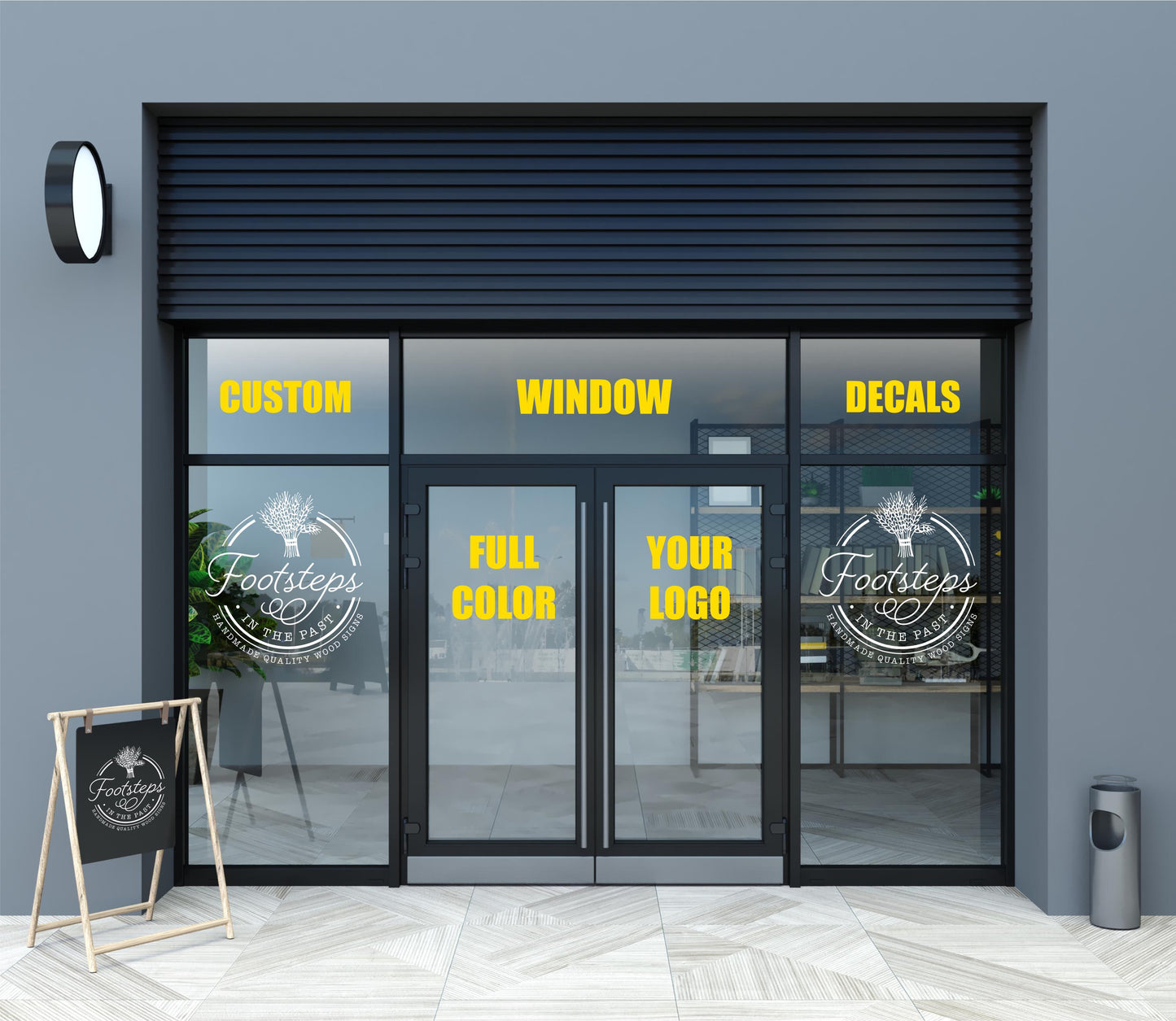 Custom Window Decal for Retail Store Front Door Business Logo