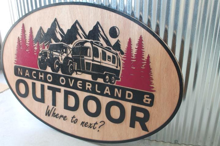 Where to next SUV Camper Travel Outdoors custom sign wood signage great for hanging large or small indoor or outdoor