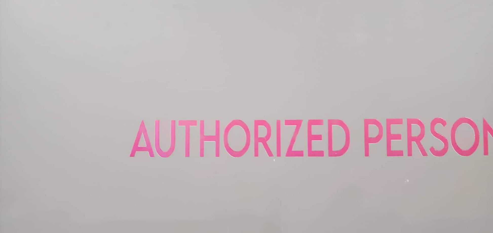 Authorized Personnel Only Lettering Store Front Decal Sticker No Limit on Color Font Shape Wall Sign Class Decal Wall Sign Window Sign