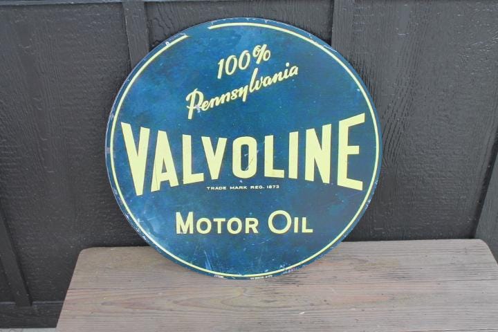 Valvoline Remake Reproduction Gas Metal Sign Printed Garage Outdoor Gift for Men Collector Motor Oil Car