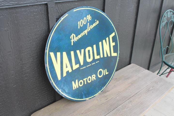 Valvoline Remake Reproduction Gas Metal Sign Printed Garage Outdoor Gift for Men Collector Motor Oil Car