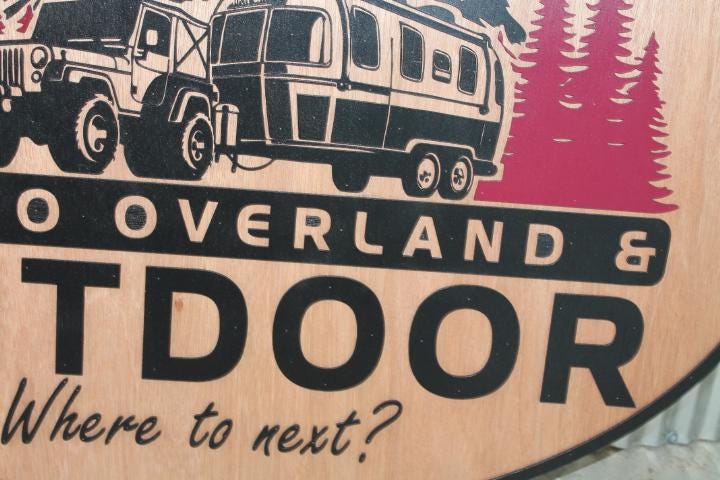 Where to next SUV Camper Travel Outdoors custom sign wood signage great for hanging large or small indoor or outdoor