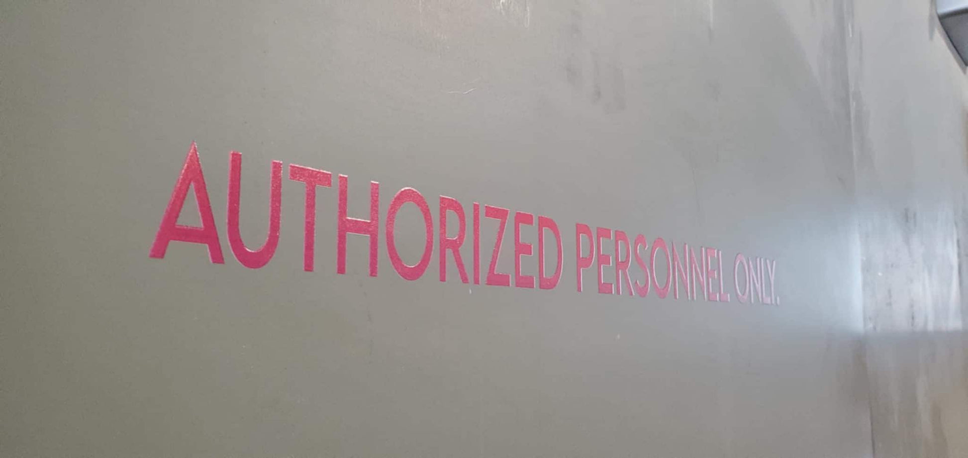 Authorized Personnel Only Lettering Store Front Decal Sticker No Limit on Color Font Shape Wall Sign Class Decal Wall Sign Window Sign