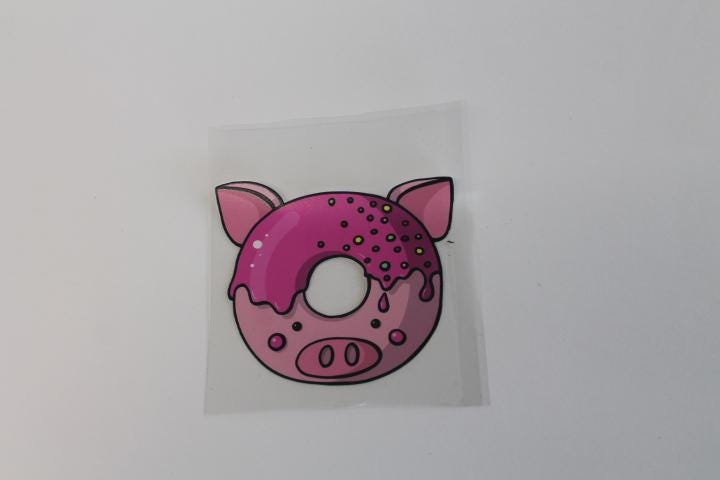 Donut Unicorn Animal Stickers Decals Waterproof Sheet Full Color Sticker Kids Bright Fun Pig Panda Chicken Window Deal Wall Sticker Thermos