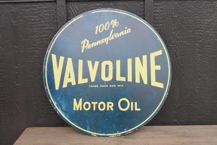 Valvoline Remake Reproduction Gas Metal Sign Printed Garage Outdoor Gift for Men Collector Motor Oil Car