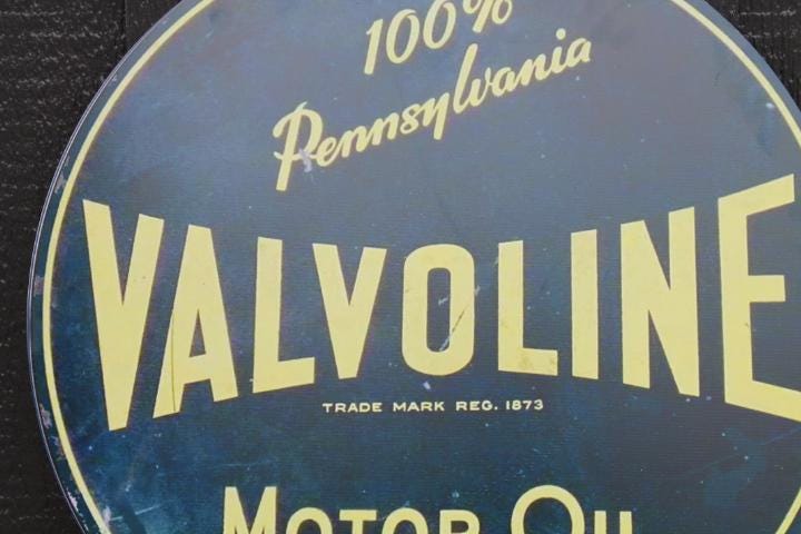 Valvoline Remake Reproduction Gas Metal Sign Printed Garage Outdoor Gift for Men Collector Motor Oil Car