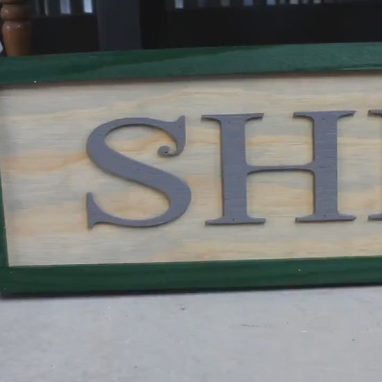 Wooden Sign She Shed Handmade Gift Building Sign Personalized Sign Custom Made to Order 3D Signage Ranch Style Country