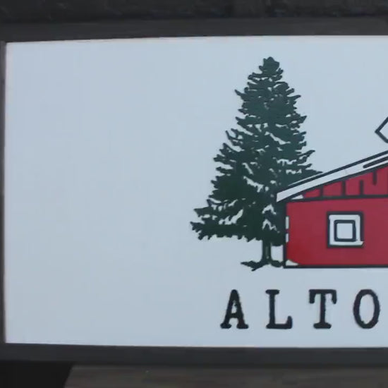 Custom Logo Sign Barn Acres Commerical Business Driveway sign 3D Red Personalized layered sign Hanging