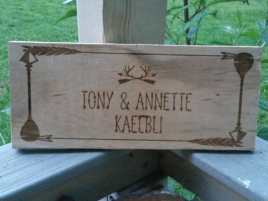 Personalized Wood Name Sign Wall Decor, Camper, Hunting, Arrow, Personalized Family Name Signs, Last Name Sign Family, Primitive, Custom