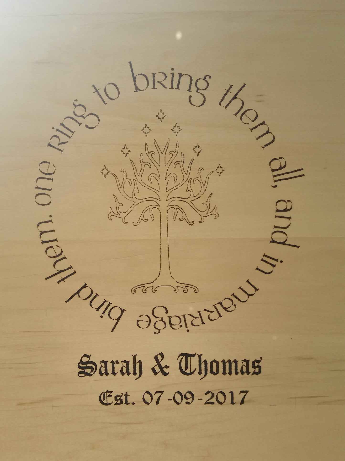 White Tree of Gondor ,Wedding, Signature Name Sign, Signature Board, Guest Book, LOTR, One Ring Quote, Lord of the Rings, FootStepsinthePast