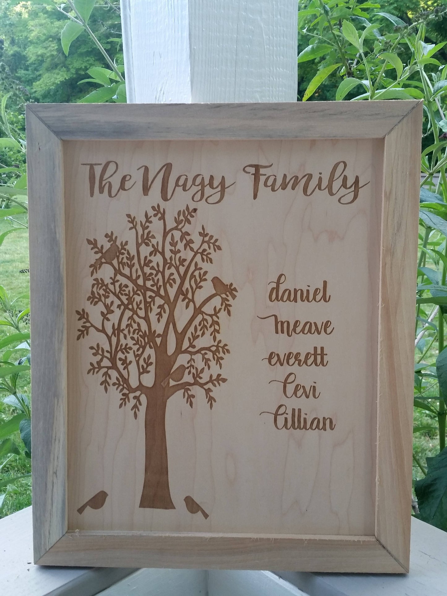 Wooden Family Name Sign