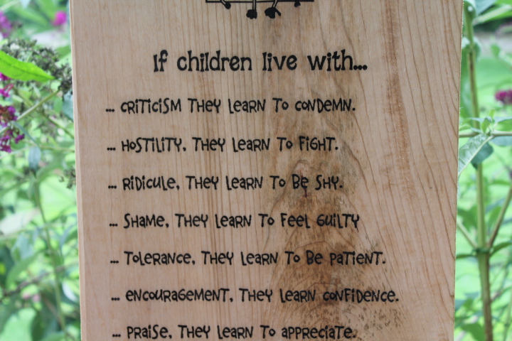children learn what they live  Nursery farmhouse decor, sign poem primitive wood wall art wood burning engraving great for baby shower gift