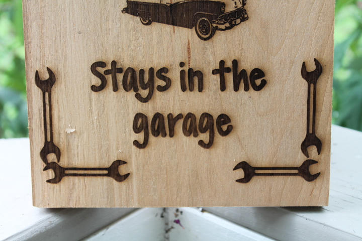 Garage décor mechanic sign collector car man cave wall art gift for him wood wooden outdoor indoor rustic antique primitive manly guy