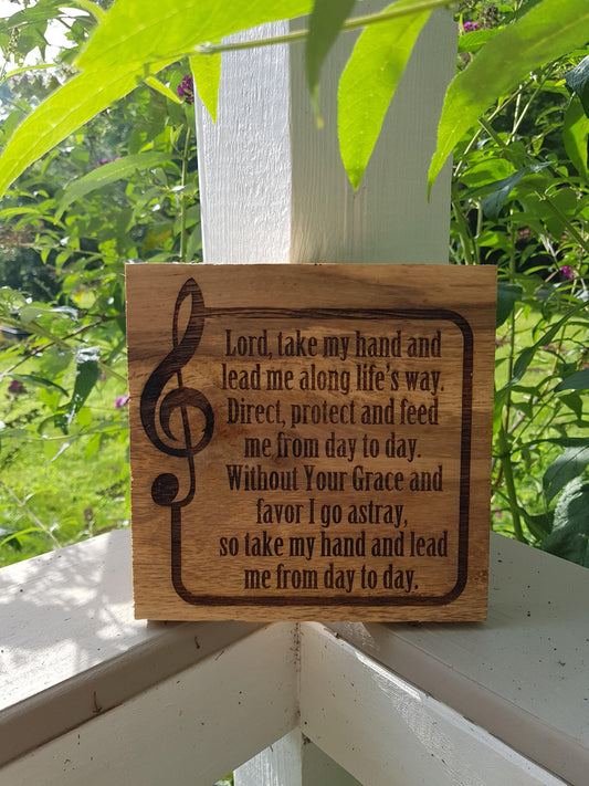 Scripture, Bible Verse, Phrase, Quote, Personalized, Custom, Sign, Psalm, Music Note, Hand planned, Laser, Personalize,footstepsinthepast