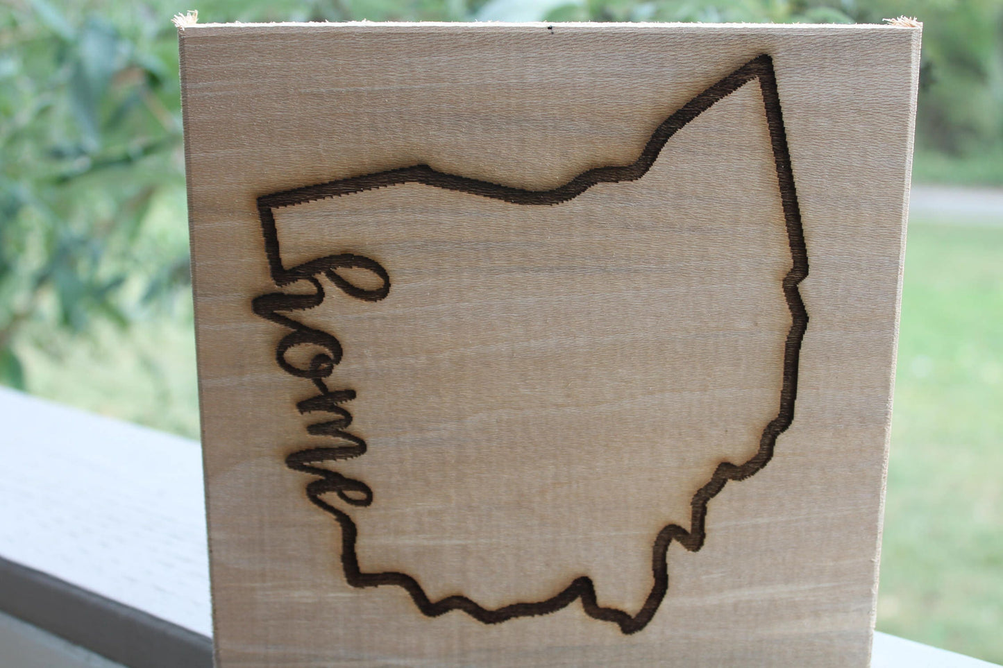 Ohio Sign, Home Sign, Your State, Custom Word, Sign, Hand planned, Laser etched, wood, Personalize,footstepsinthepast