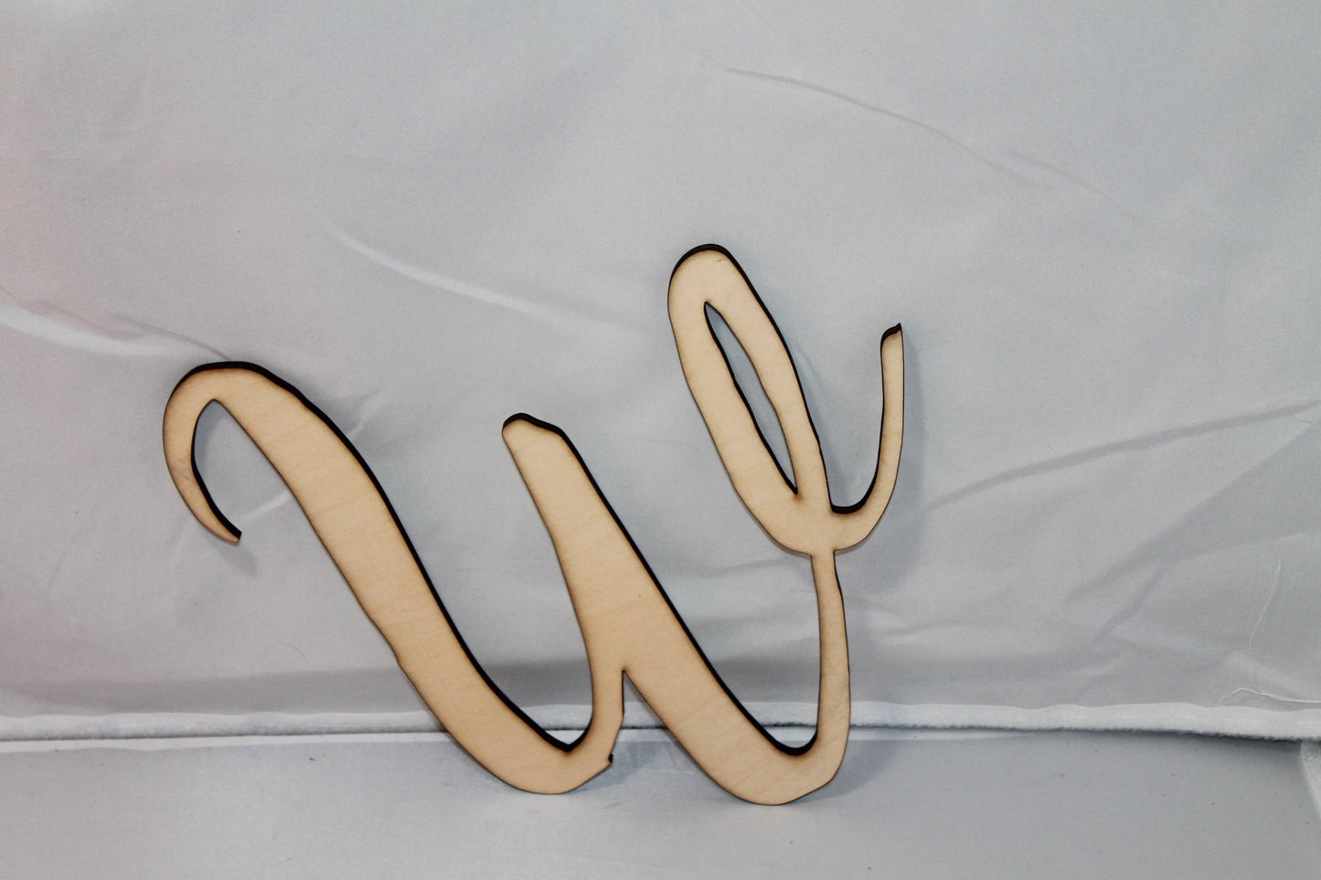 Wooden Letter W, Laser Cut Out, Wood Cut Out, Custom Word Art, Personalize, Footstepsinthepast