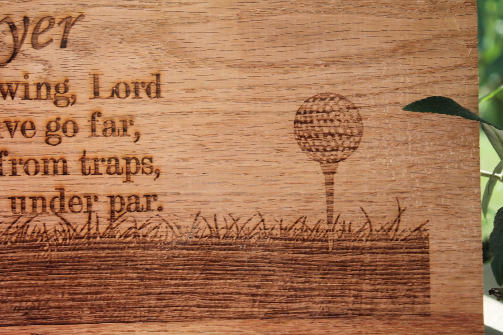 Irish Golfer, Irish, Prayer, Wood Sign, Golf, Sign, Personalized Wood Sign Wall Decor, Gift, Primitive, Custom, Footstepsinthepast
