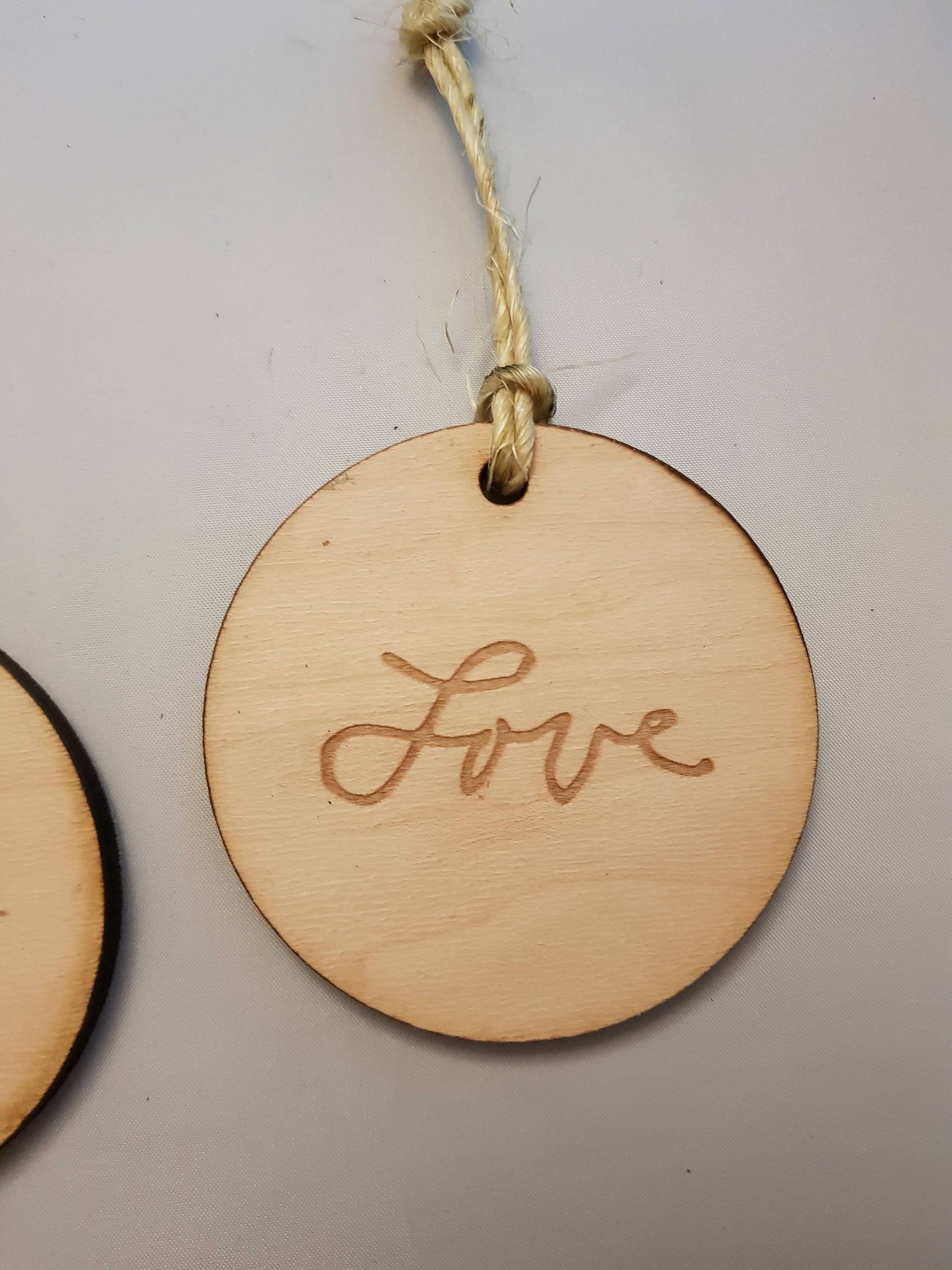 Your Hand Writing ornament, Actual Handwriting, In Memory Of, Personalized , double sided Actual Sketch, Wood wooden Engraving, unique gift