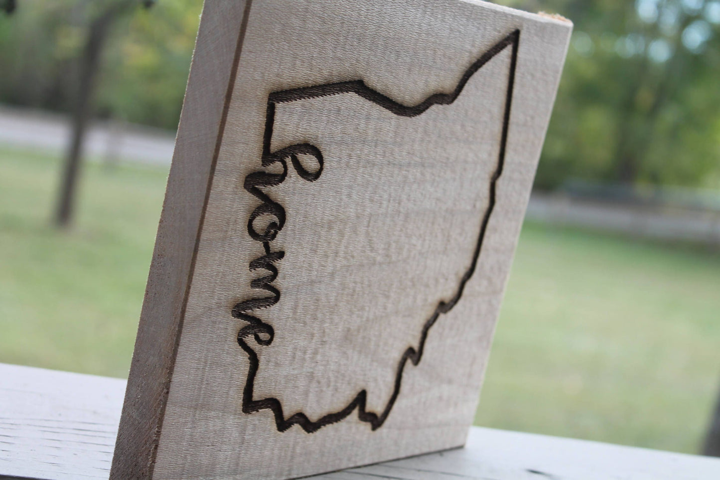 Ohio Sign, Home Sign, Your State, Custom Word, Sign, Hand planned, Laser etched, wood, Personalize,footstepsinthepast
