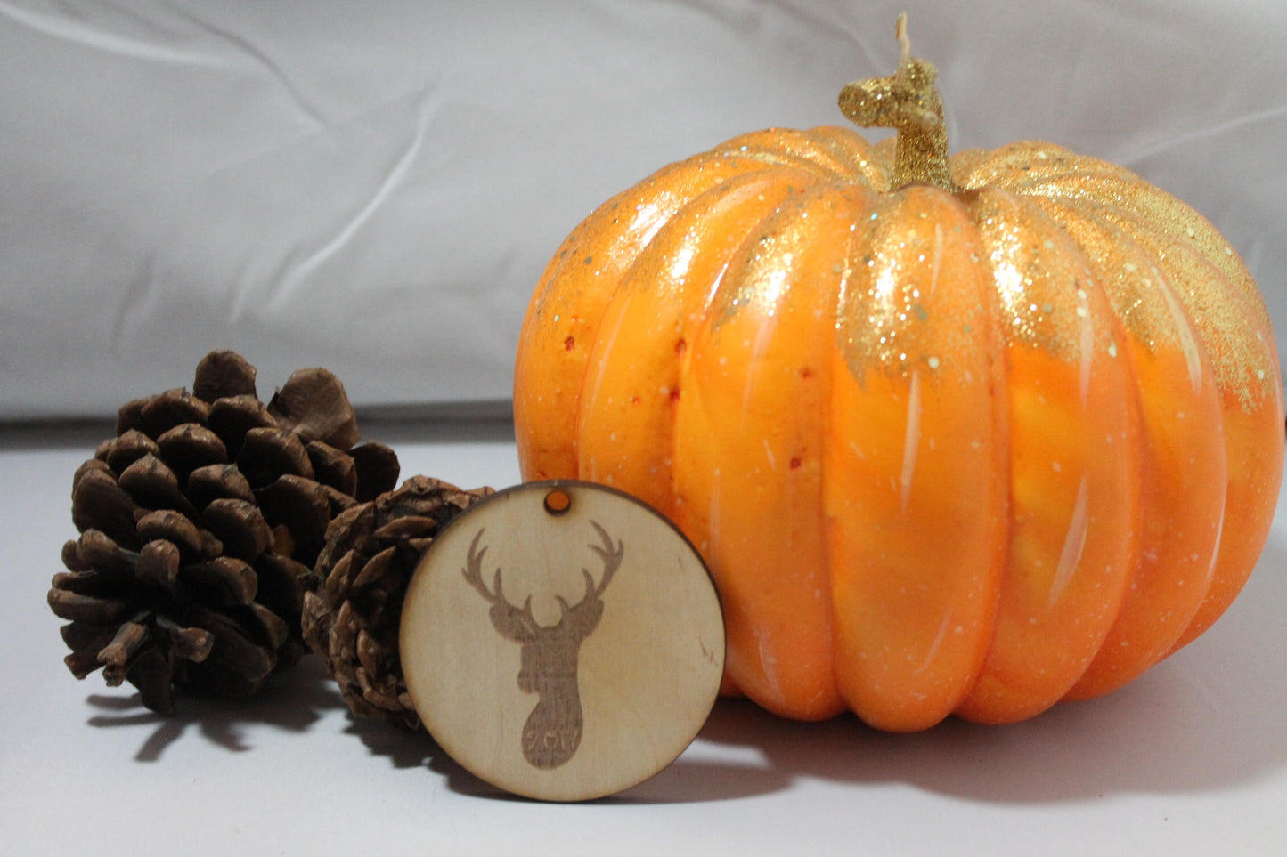 Deer, Reindeer Head, Deer with Custom Date, Customize, Christmas Ornament, Laser Engraved, Wood Cut Out, Footstepsinthepast