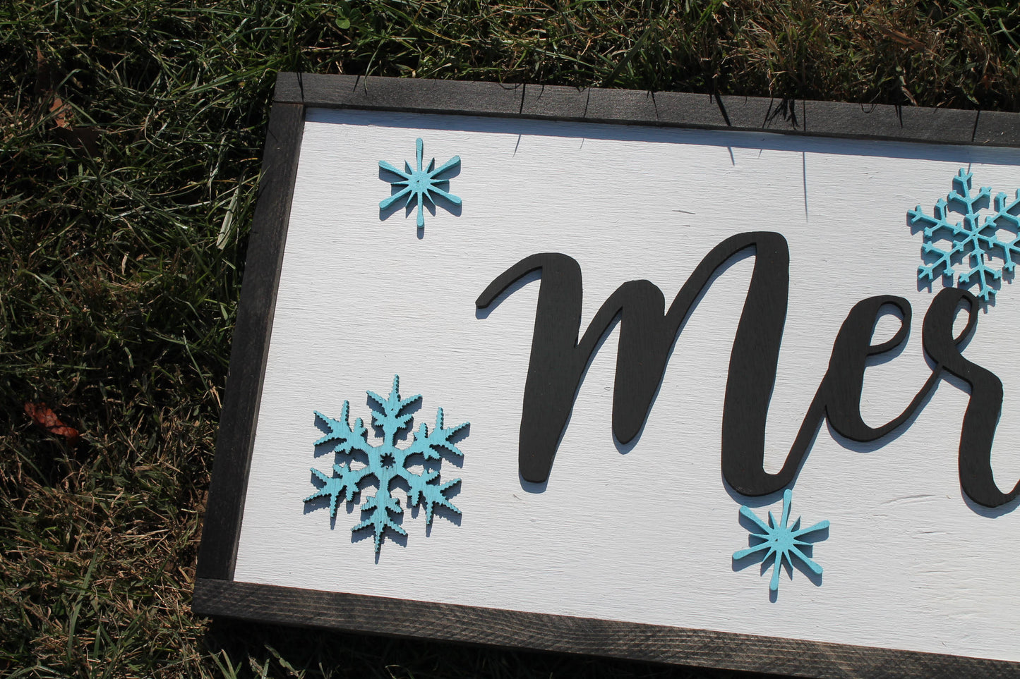 Large Merry Christmas Sign, Merry Christmas, Snowflakes, Merry sign, Farm House, Sign, wood, rustic, Cut Out Words, decoration farmhouse