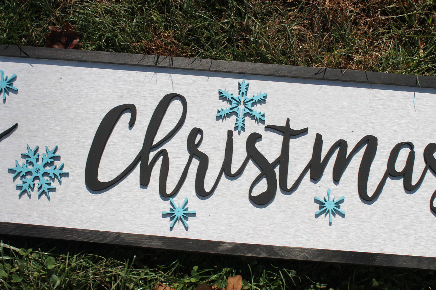 Large Merry Christmas Sign, Merry Christmas, Snowflakes, Merry sign, Farm House, Sign, wood, rustic, Cut Out Words, decoration farmhouse