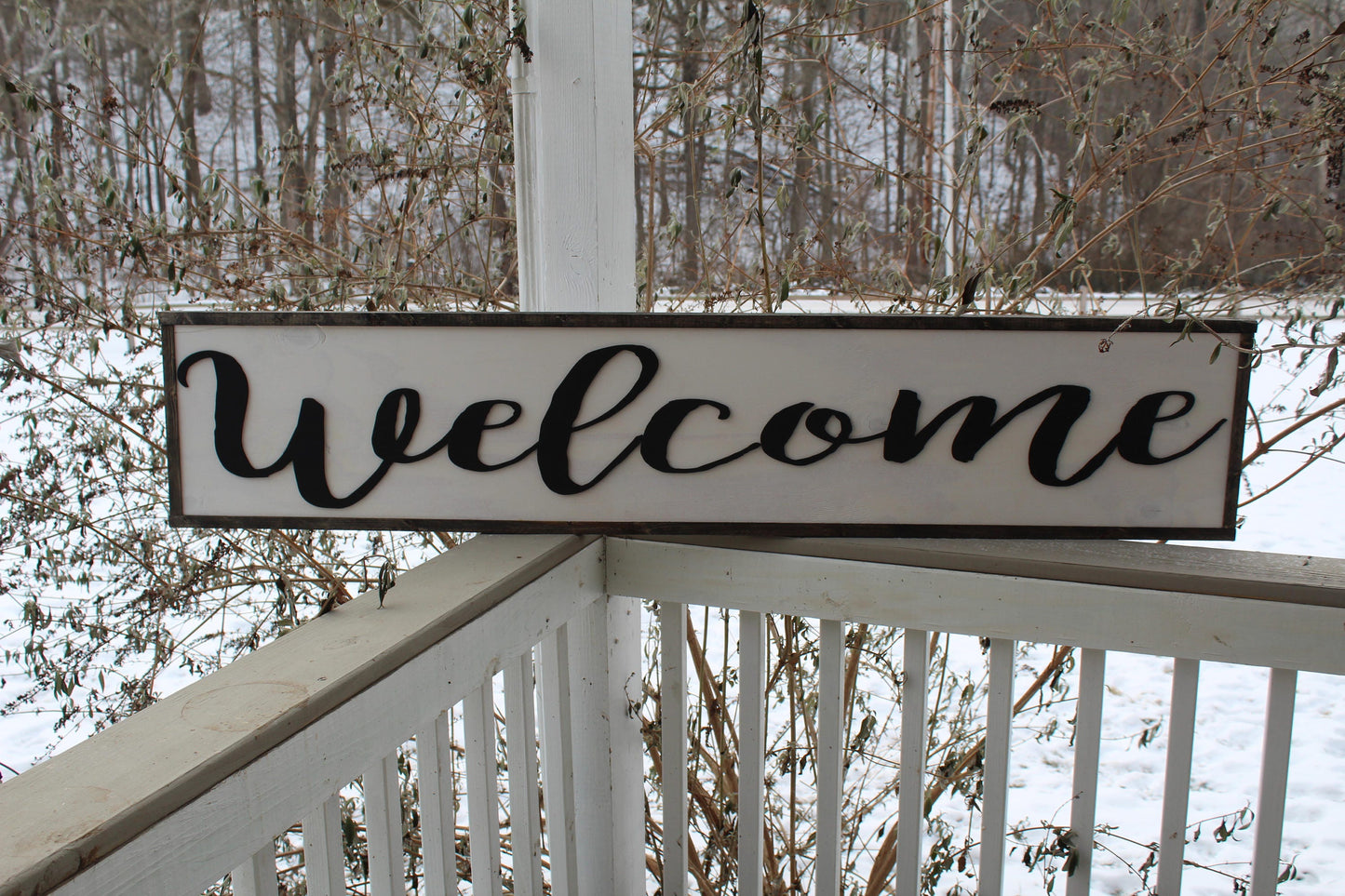 Large rustic welcome sign, front porch deck decor outdoor signs indoor signage great decor shabby chic primitive farmhouse wood farm house